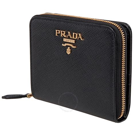 prada mini zip wallet|Prada small wallet price.